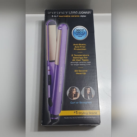 3/$100 BNIB Conair Infinity Pro 2 in 1 tourmaline Ceramic Styler - Picture 2 of 5